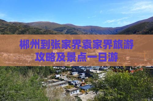 郴州到张家界袁家界一日