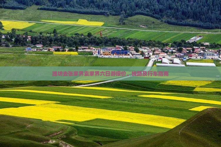 潍坊去张家界袁家界六日游报价、线路及行车指南