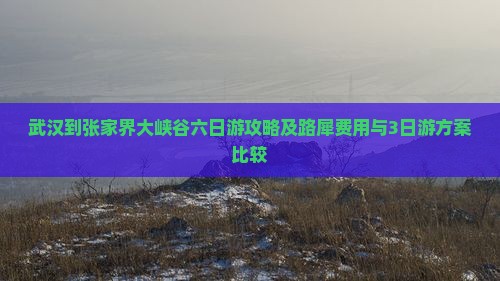 武汉到张家界大峡谷六日游攻略及路犀费用与3日游方案比较