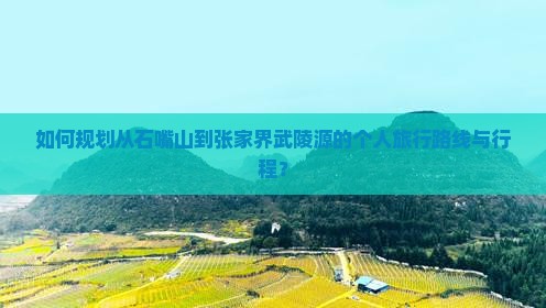 如何规划从石嘴山到张家界武陵源的个人旅行路线与行程？