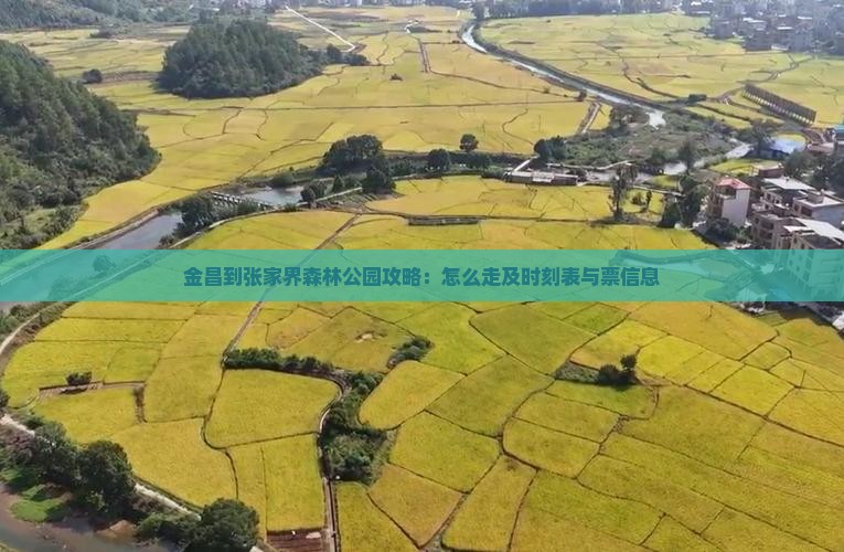 金昌到张家界森林公园攻略：怎么走及时刻表与票信息