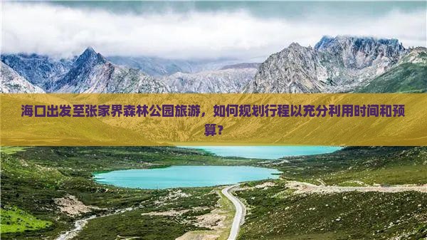 海口出发至张家界森林公园旅游，如何规划行程以充分利用时间和预算？