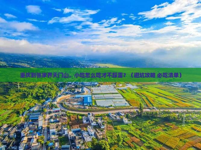 重庆到张家界天门山旅游小吃