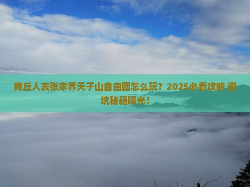 商丘去张家界天子山自由团