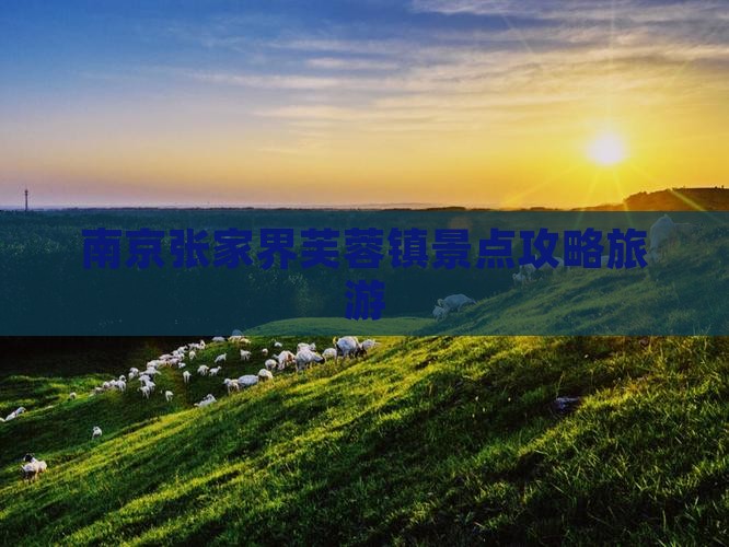 南京去张家界芙蓉镇哪里玩