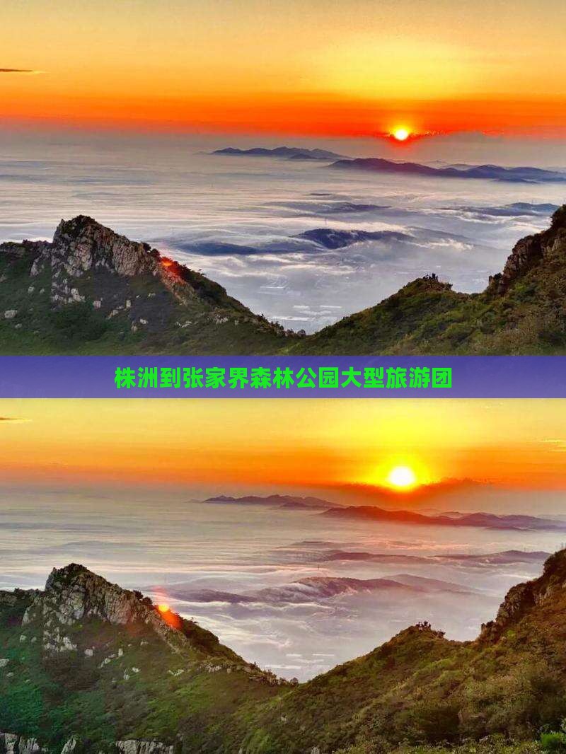 株洲到张家界森林公园大型旅游团
