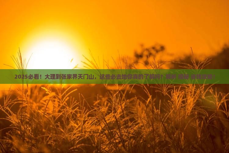 大理到张家界天门山必去地