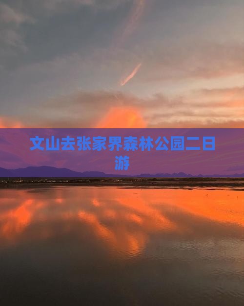 文山去张家界森林公园二日游
