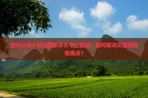 如何从丽水前往张家界天子山旅游，如何解决交通和住宿痛点？