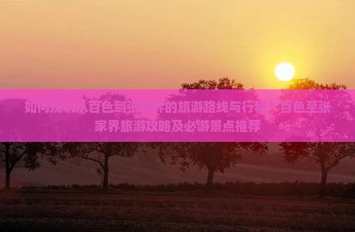 如何规划从百色到张家界的旅游路线与行程？百色至张家界旅游攻略及必游景点推荐