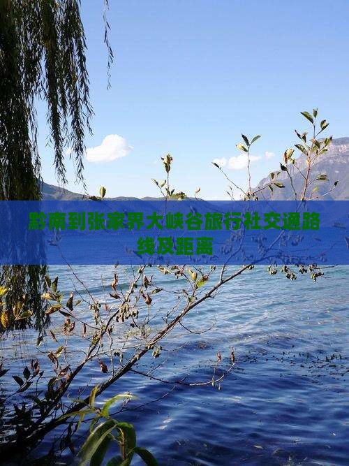 黔南到张家界大峡谷旅行社交通路线及距离