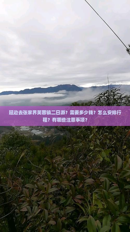 延边去张家界芙蓉镇二日游？需要多少钱？怎么安排行程？有哪些注意事项？