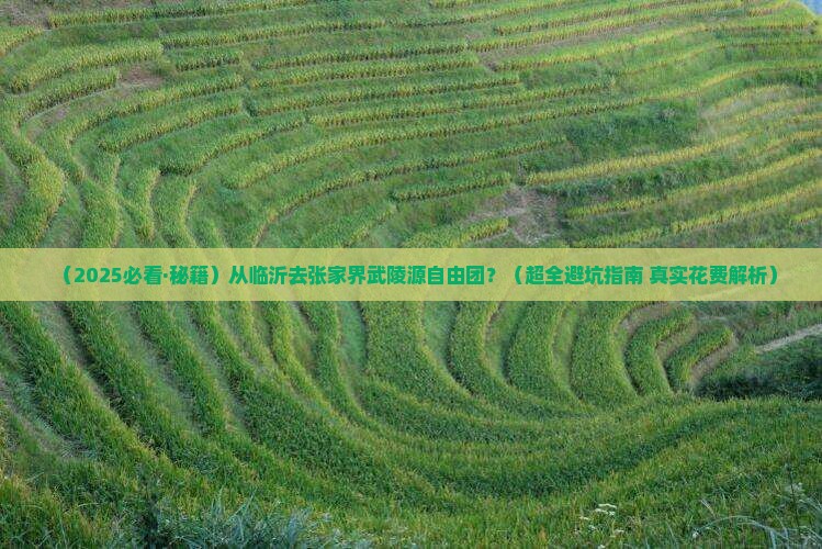 临沂到张家界武陵源自由团