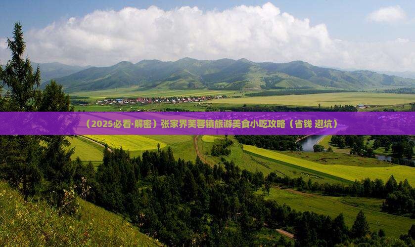 娄底去张家界芙蓉镇旅游小吃