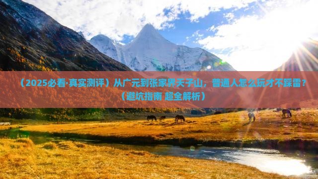 广元到张家界天子山必去地