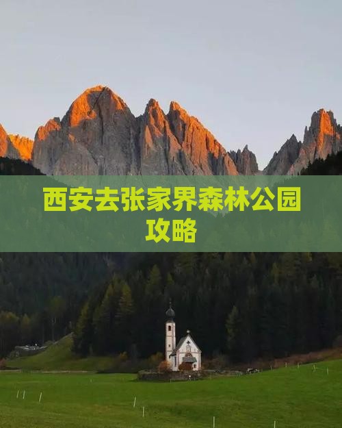 西安去张家界森林公园攻略