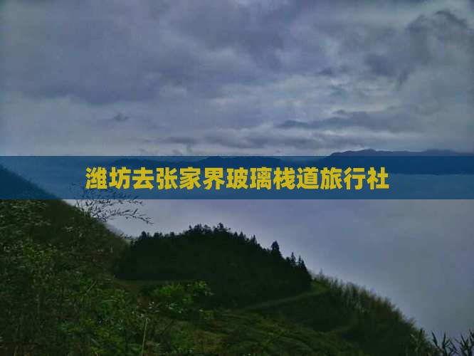 潍坊去张家界玻璃栈道旅行社