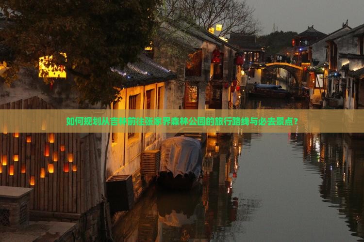 如何规划从吉林前往张家界森林公园的旅行路线与必去景点？