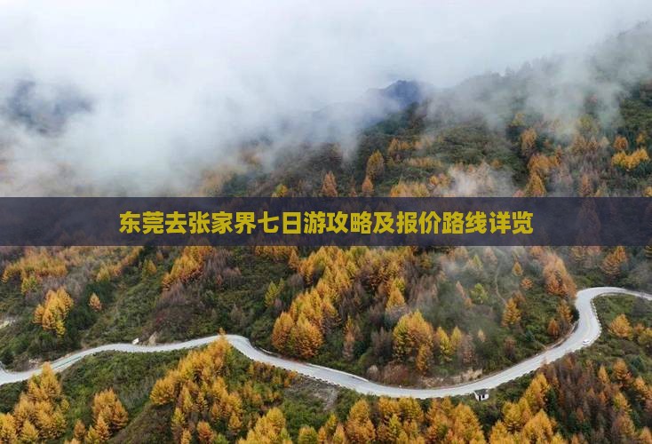 东莞去张家界七日游攻略及报价路线详览