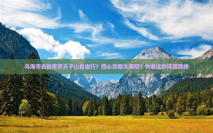 乌海市去张家界天子山自由行？担心攻略太麻烦？快看这份详细路线