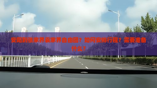 安阳到张家界袁家界自由团？如何安排行程？需要准备什么？