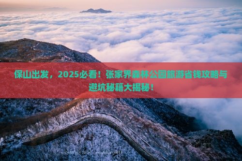 保山去张家界森林公园旅行社