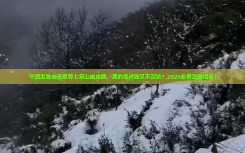 宁德去张家界七星山自由团