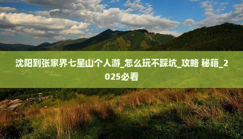 沈阳到张家界七星山个人游
