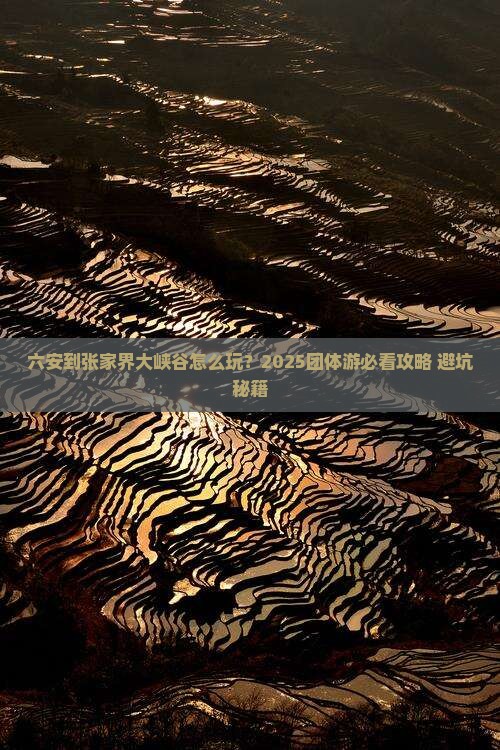 六安到张家界大峡谷团体旅游