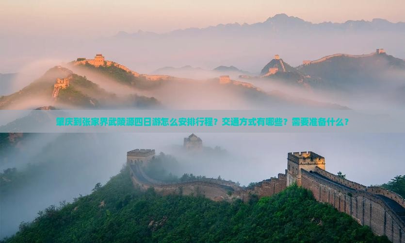 肇庆到张家界武陵源四日游怎么安排行程？交通方式有哪些？需要准备什么？