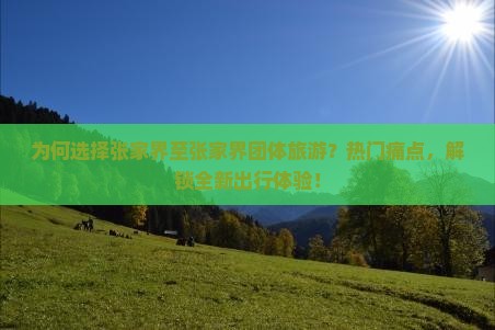 为何选择张家界至张家界团体旅游？热门痛点，解锁全新出行体验！