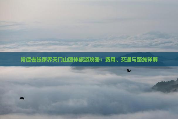 常德去张家界天门山团体旅游攻略：费用、交通与路线详解
