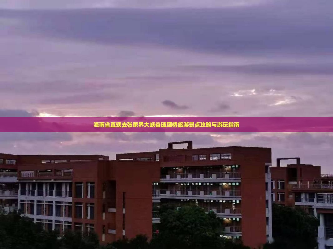 海南省直辖去张家界大峡谷玻璃桥旅游景点攻略与游玩指南