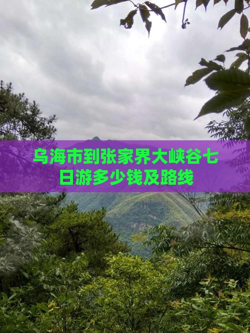 乌海市到张家界大峡谷七日游