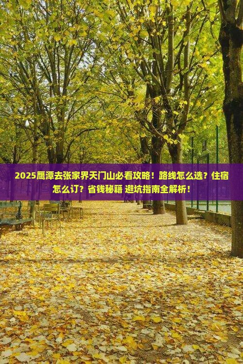 鹰潭去张家界天门山必去地
