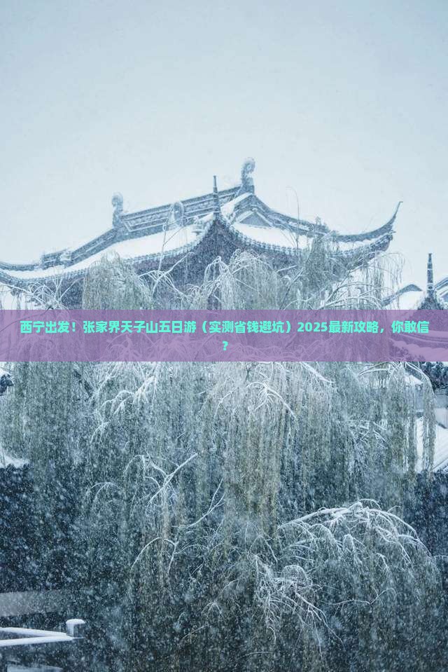 西宁去张家界天子山五日游