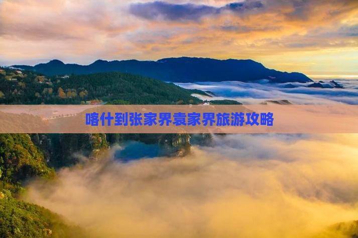 喀什去张家界袁家界团体旅游