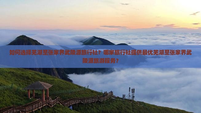 如何选择芜湖至张家界武陵源旅行社？哪家旅行社提供最优芜湖至张家界武陵源旅游服务？
