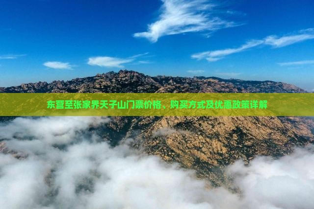东营至张家界天子山门票价格、购买方式及优惠政策详解
