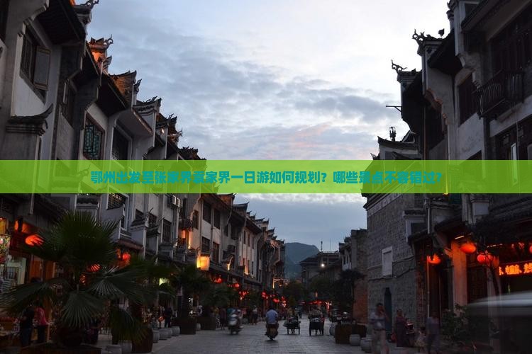 鄂州出发至张家界袁家界一日游如何规划？哪些景点不容错过？
