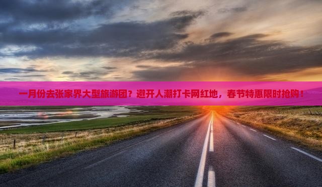 一月份去张家界大型旅游团？避开人潮打卡网红地，春节特惠限时抢购！