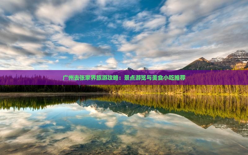 广州去张家界旅游小吃