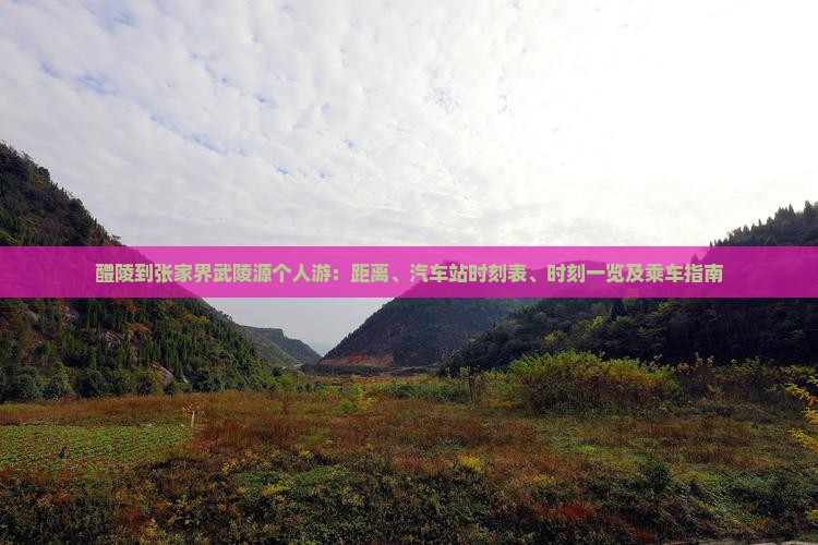 醴陵到张家界武陵源个人游：距离、汽车站时刻表、时刻一览及乘车指南