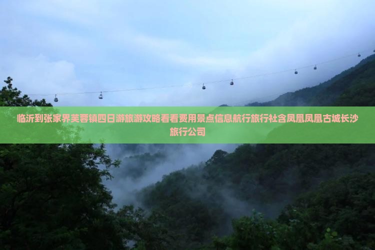 临沂到张家界芙蓉镇四日游旅游攻略看看费用景点信息航行旅行社含凤凰凤凰古城长沙旅行公司