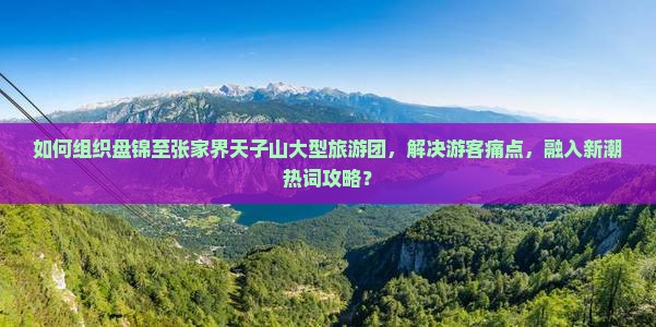 如何组织盘锦至张家界天子山大型旅游团，解决游客痛点，融入新潮热词攻略？