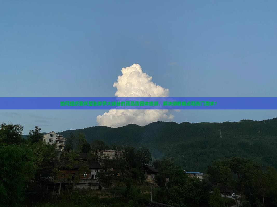 如何组织重庆至张家界大峡谷的高品质团体旅游，解决游客痛点和热门需求？