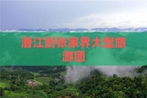 潜江到张家界大型旅游团