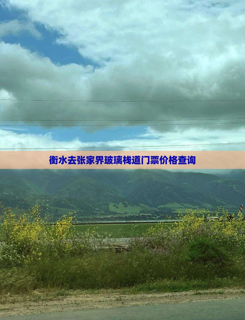 衡水去张家界玻璃栈道门票价格查询