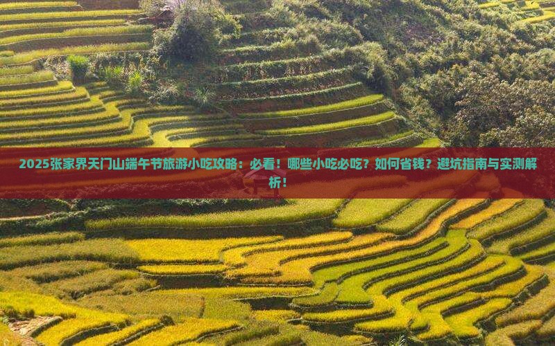 端午节到张家界天门山旅游小吃