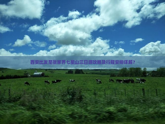 西安出发至张家界七星山三日游攻略及行程安排详解？